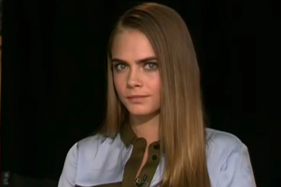 Cara Delevingne on 'Good Day Sacramento' in 2015Credit: CBS