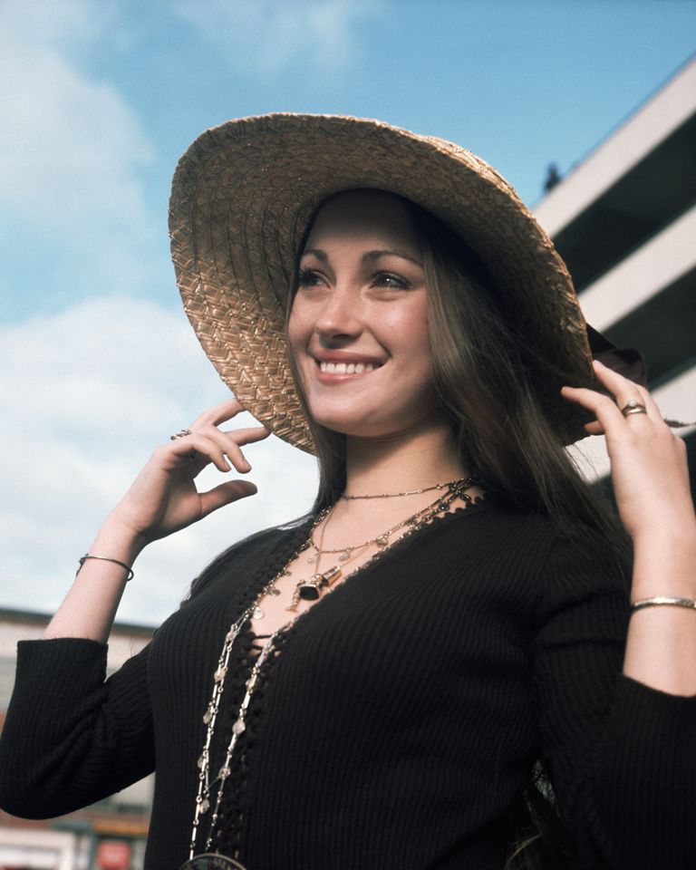 Jane Seymour leaving Heathrow Airport in London on 1972.Credit: Corbis via Getty Images