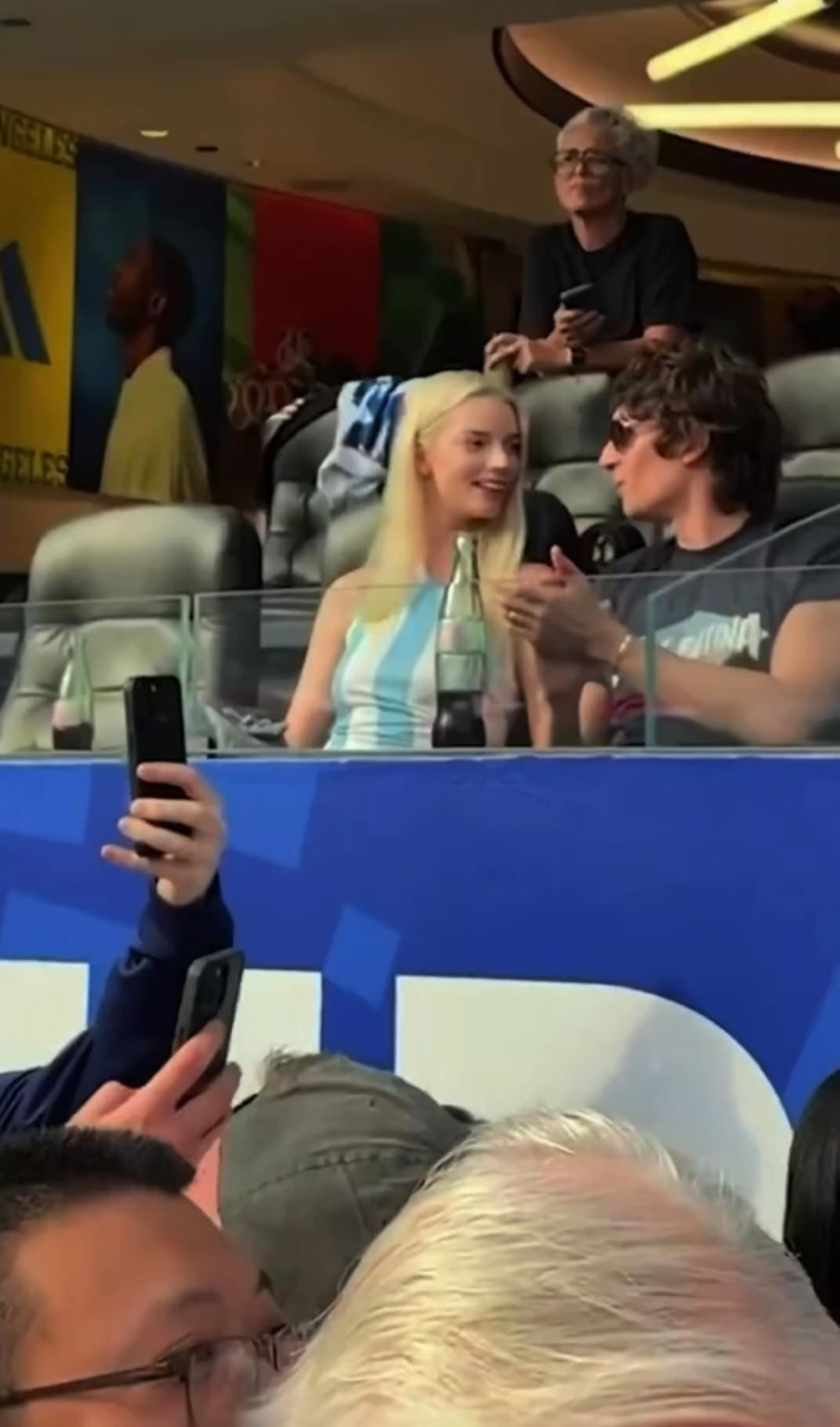 Anya Taylor-Joy representing Argentina at the World Cup, reminding everyone she’s latina