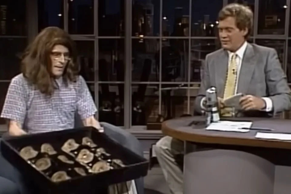 Crispin Glover on 'Late Night With David Letterman' in 1987Credit: CBS