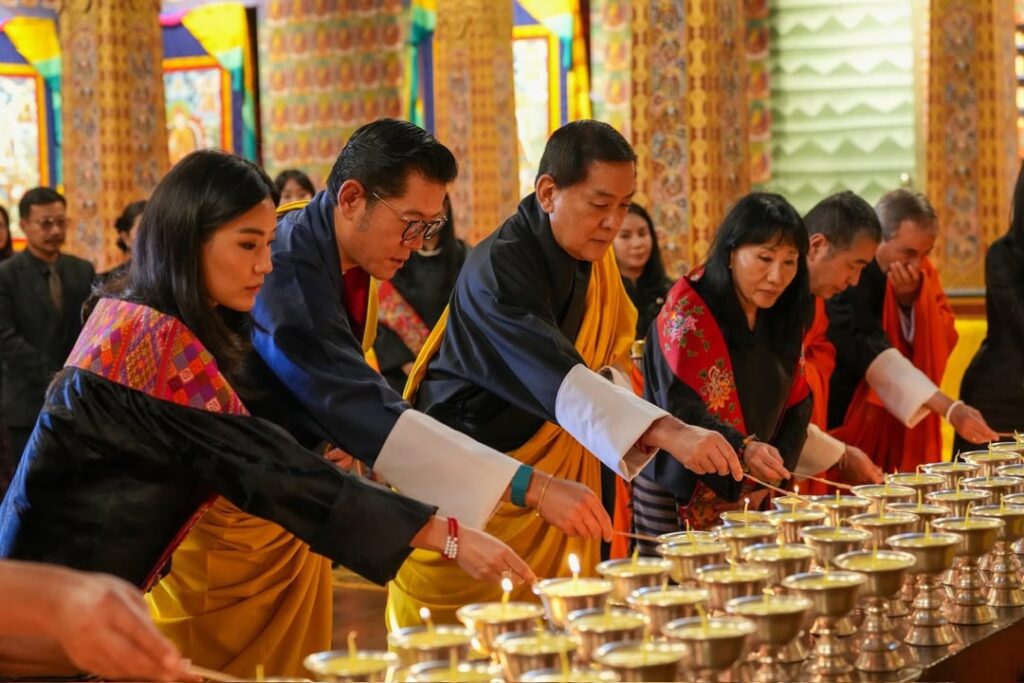 The Bhutanese Royal Family has offered prayers and one thousand butter lamps at the Grand Kuenrey of Tashichhodzong for Princess Bajrakitiyabha of Thailand