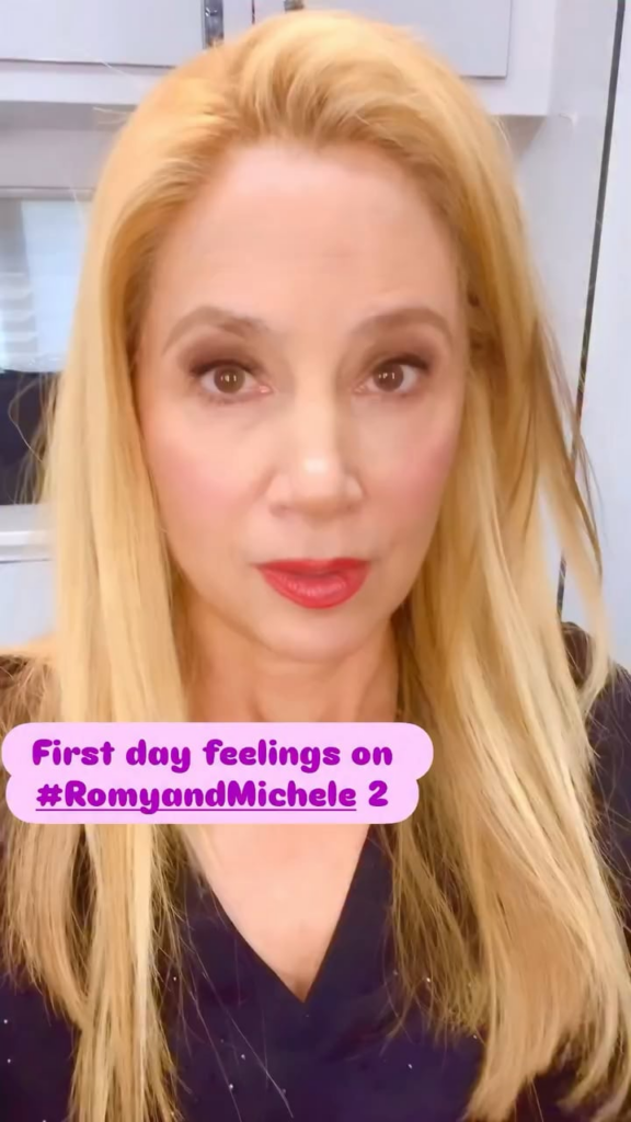 Mira Sorvino Marks First Day Of ‘Romy & Michele’ Sequel Filming: One Day Has Become Day One