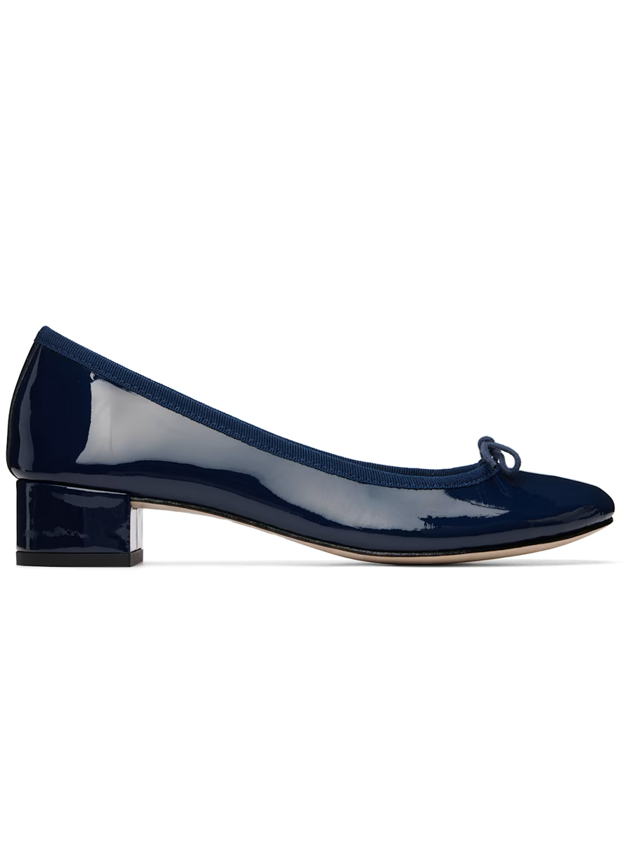 Repetto, Navy Camille Heels