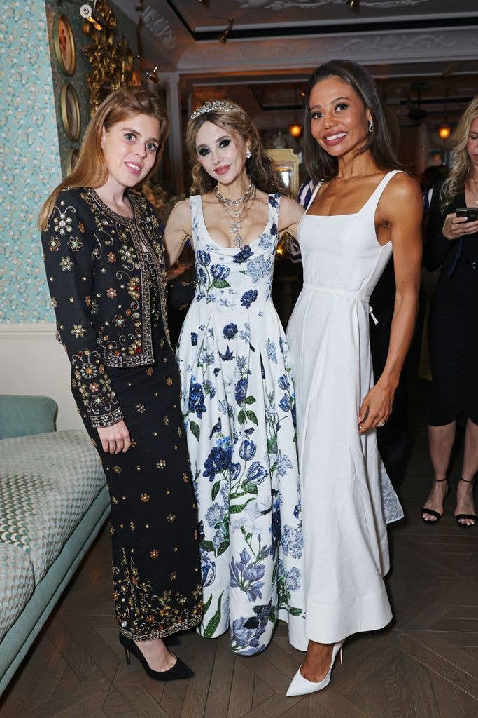  Princess Beatrice of York, Stacey Bendet and Emma Thynn, Marchioness of Bath, attend the ALICE + OLIVIA in-store event with Nicky Hilton and Stacey Bendet on June 4, 2026 in London, England