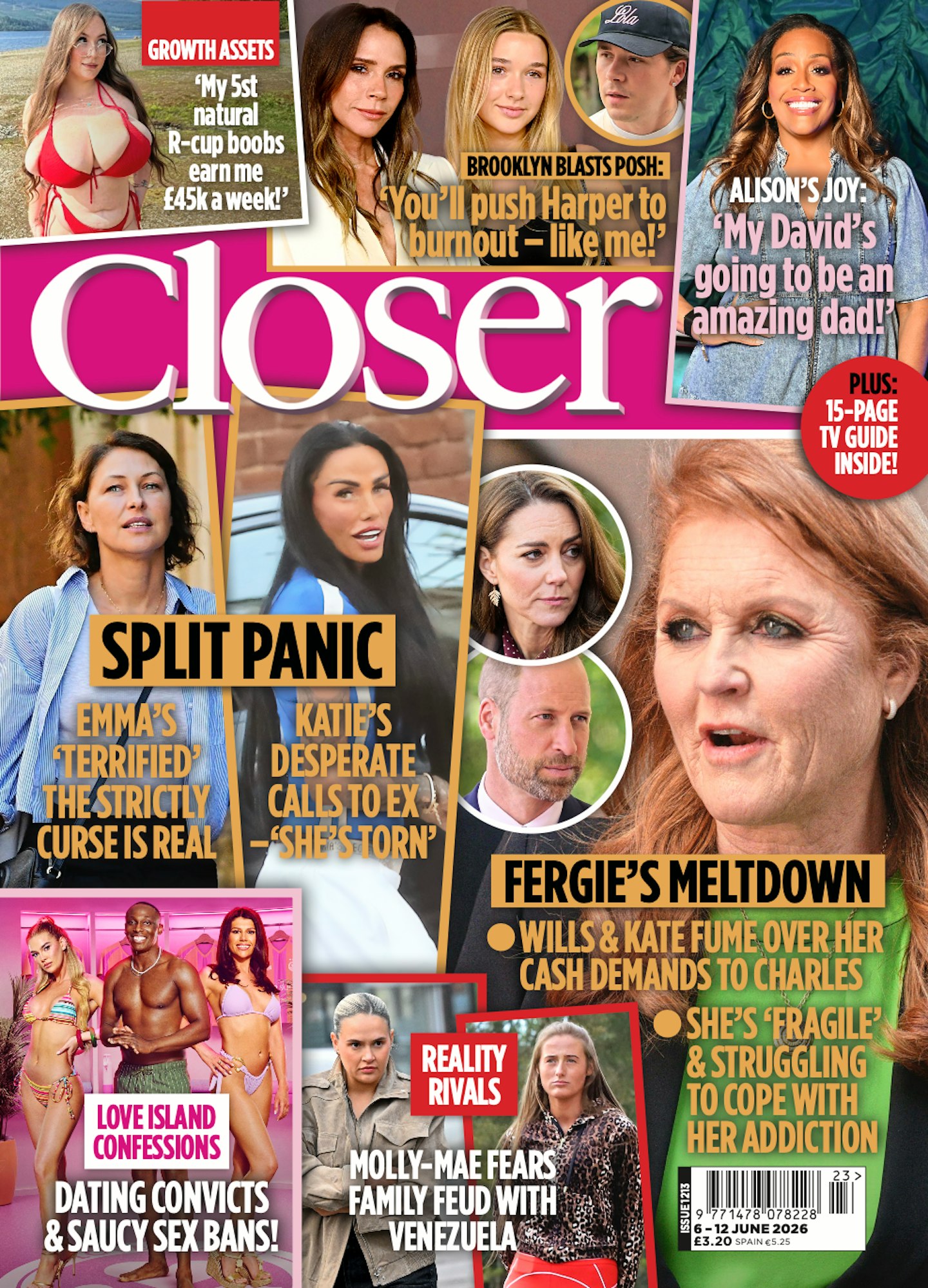GET THE BEST CELEB INTERVIEWS IN CLOSER MAGAZINE EACH WEEK