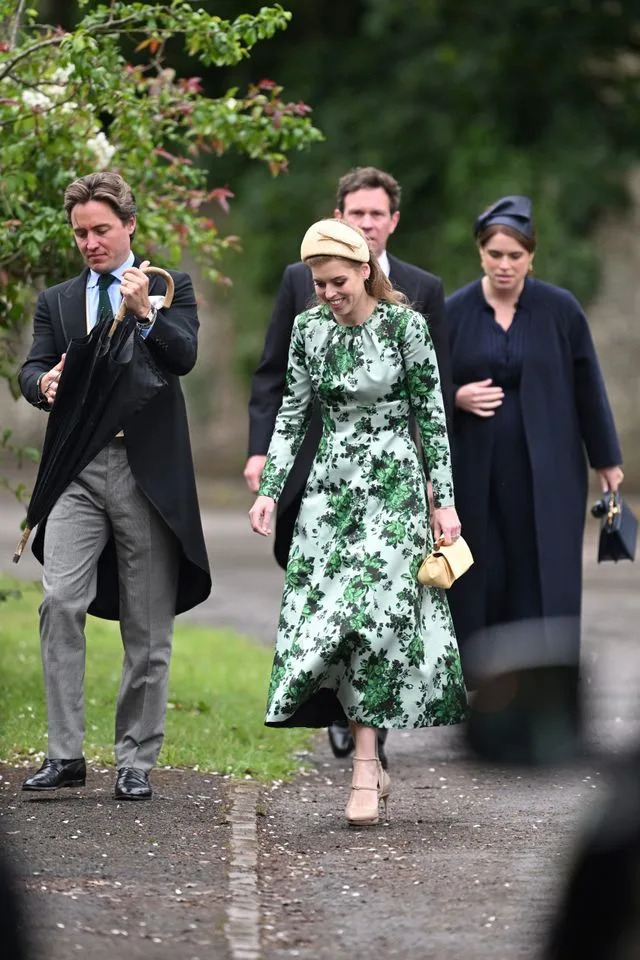Edoardo Mapelli Mozzi, Jack Brooksbank, Princess Eugenie, and Princess Beatrice on June 6, 2026.Credit: Getty Images