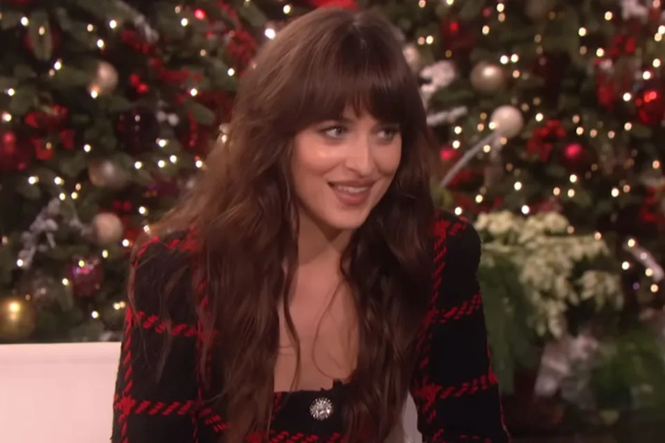 Dakota Johnson on 'The Ellen Degeneres Show' in 2019Credit: CBS