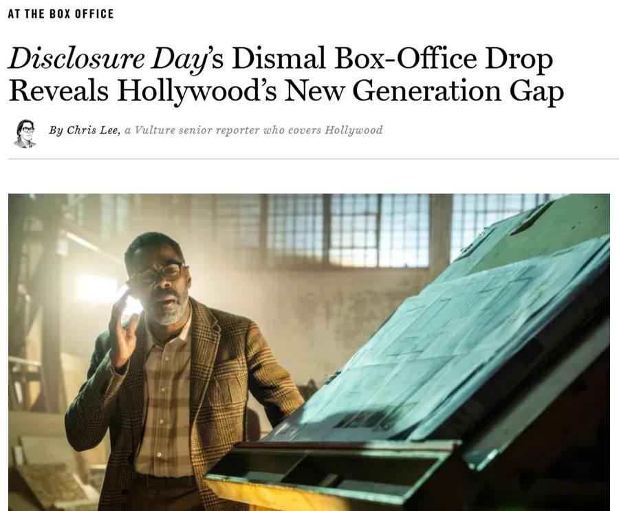 Spielberg's Disclosure Day now falls into 'flop' territory