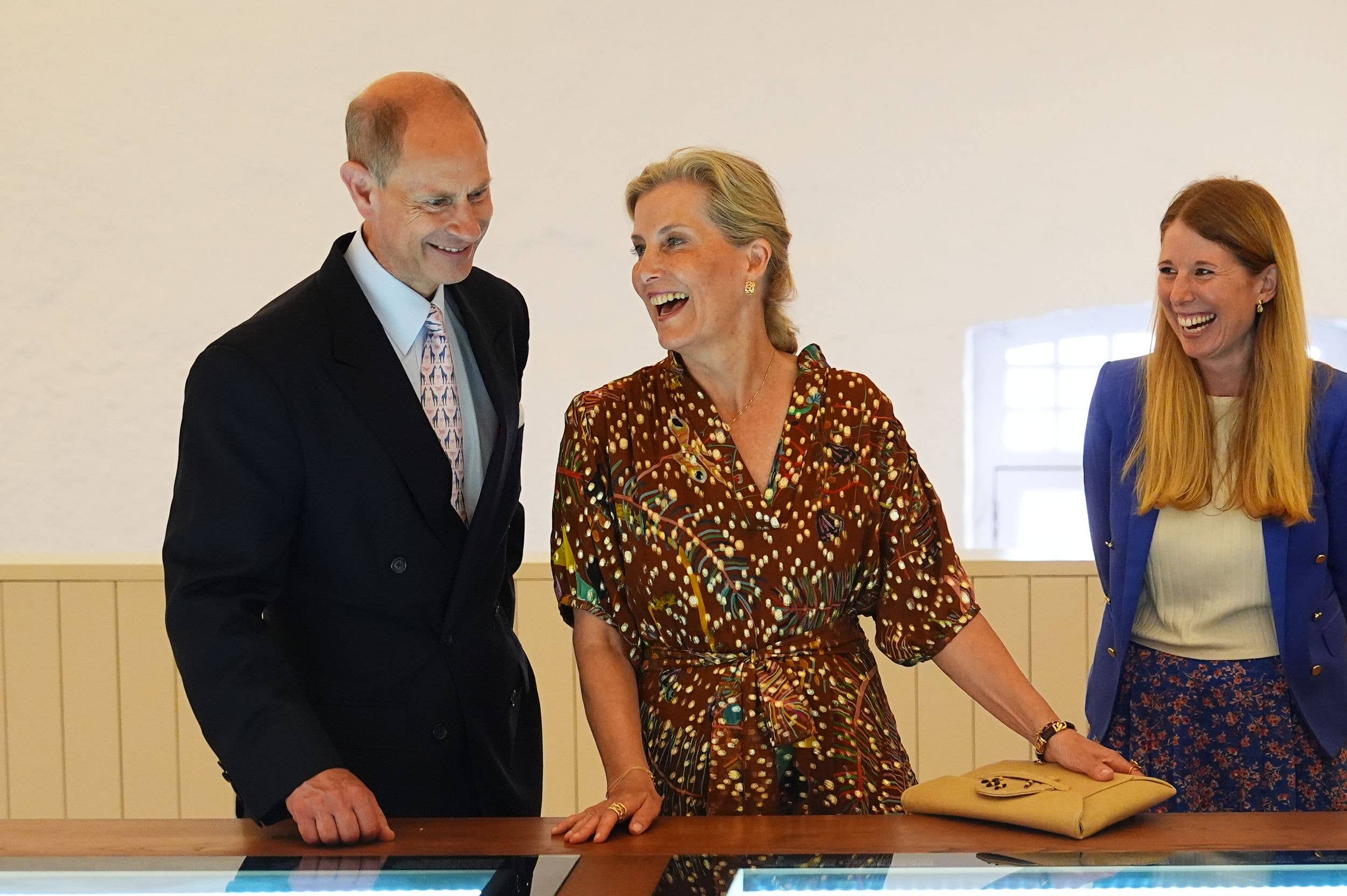 duchess sophie prince edward laughing
