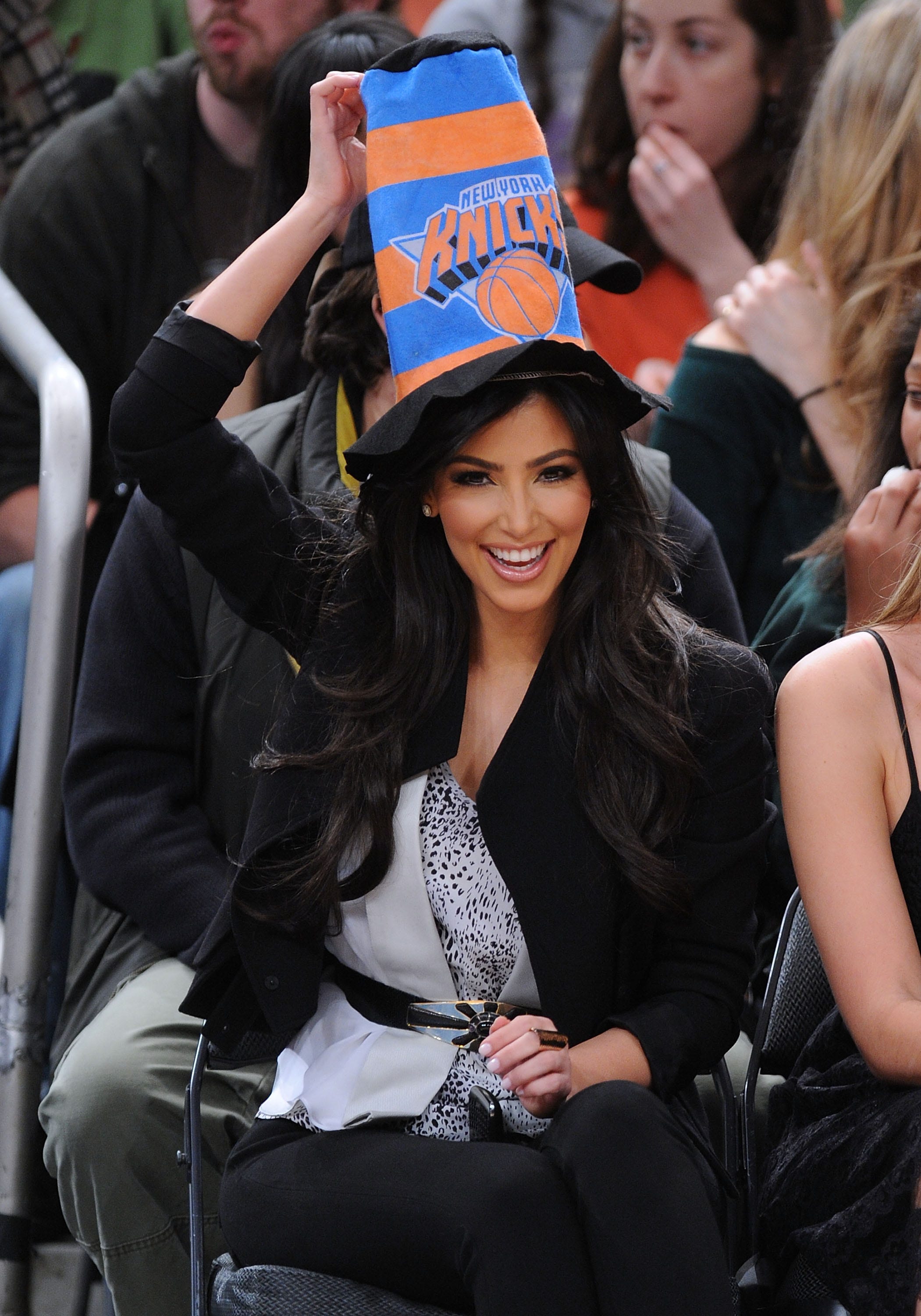 Celebrities Attend Detroit Pistons vs New York Knicks - April 8, 2009