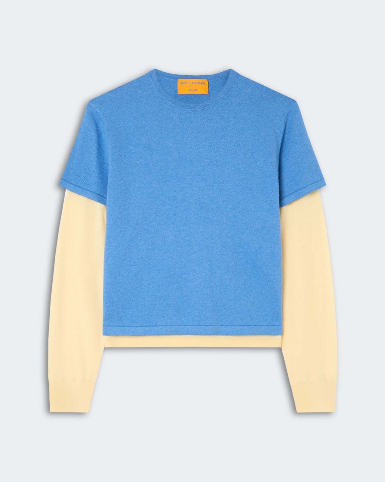 Layer Tee - Delft Blue/butter - Delft Blue/butter / Xs