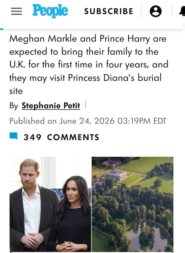Prince Harry Revealed the Two Words Meghan Markle Prayed for at Princess Diana's Grave at Althorp