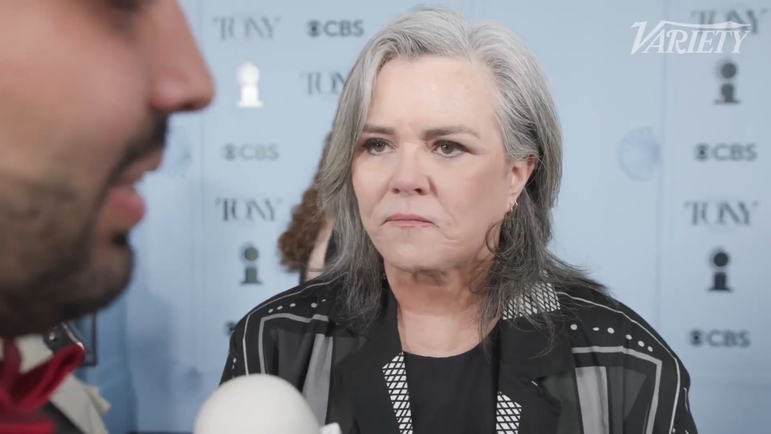 Rosie O'Donnell says, "For the first time in 15 years, there were paparazzi waiting for me at the airport" when she landed in NYC for the Tonys: "They wanted to see my facelift."