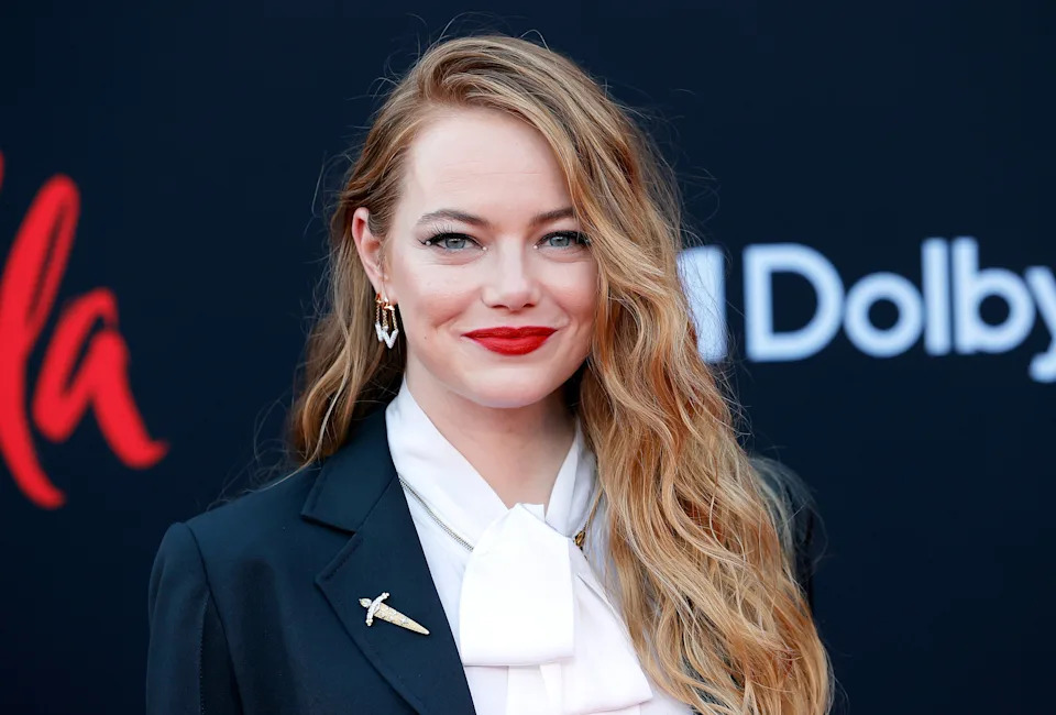 Emma Stone attends the Los Angeles premiere of Disney's "Cruella" at El Capitan Theatre on May 18, 2021 in Los Angeles, California
