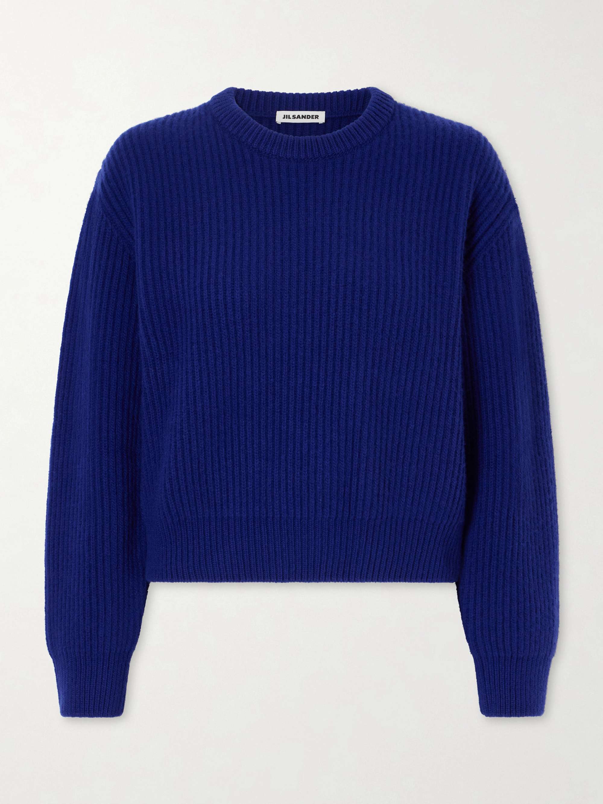 Ribbed-Knit Wool Sweater