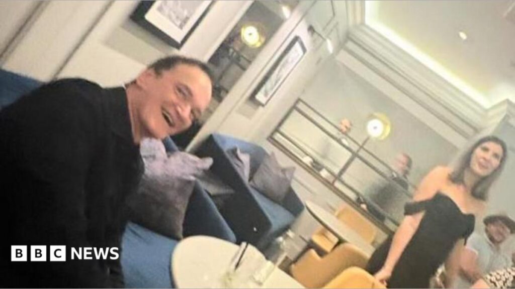 Quentin Tarantino: Director spotted in Cardiff hotel Barack Obama making a speech
