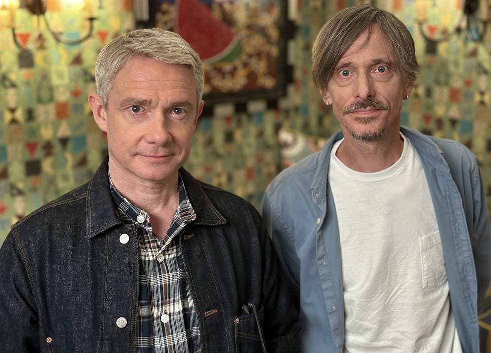 martin freeman, mackenzie crook remember the office