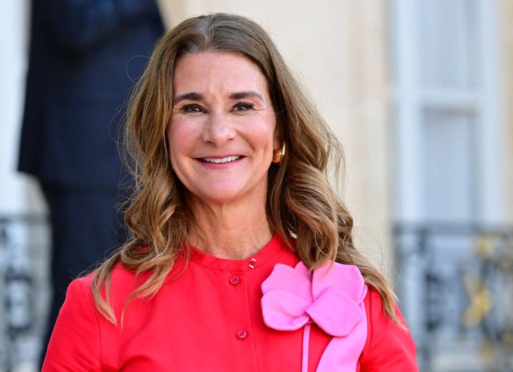 US philanthropist Melinda French Gates arrives for a meeting at the Elysee Palace, amid the New Global Financial Pact Summit in Paris on June 23, 2023 in Paris, France