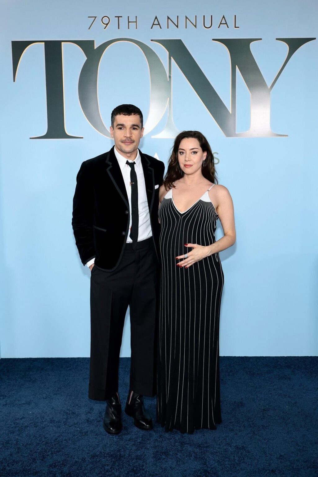 Aubrey Plaza and Christopher Abbott at the 2026 Tony Awards (June 7, 2026)