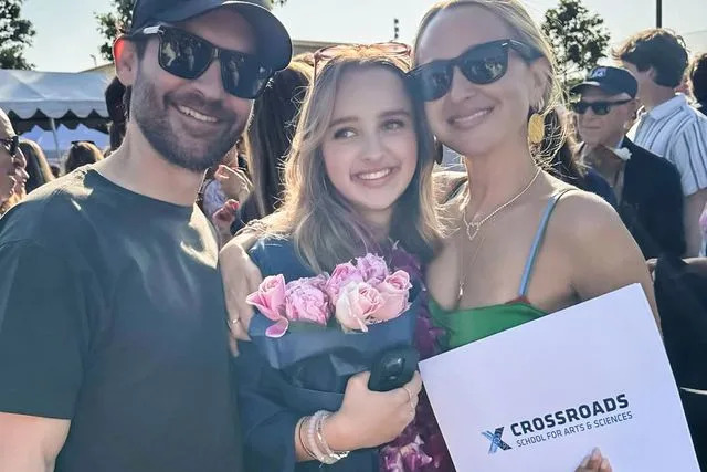 Tobey Maguire, Jennifer Meyer and their daughter Ruby Sweetheart Maguire.Credit: Jennifer Meyer/Instagram