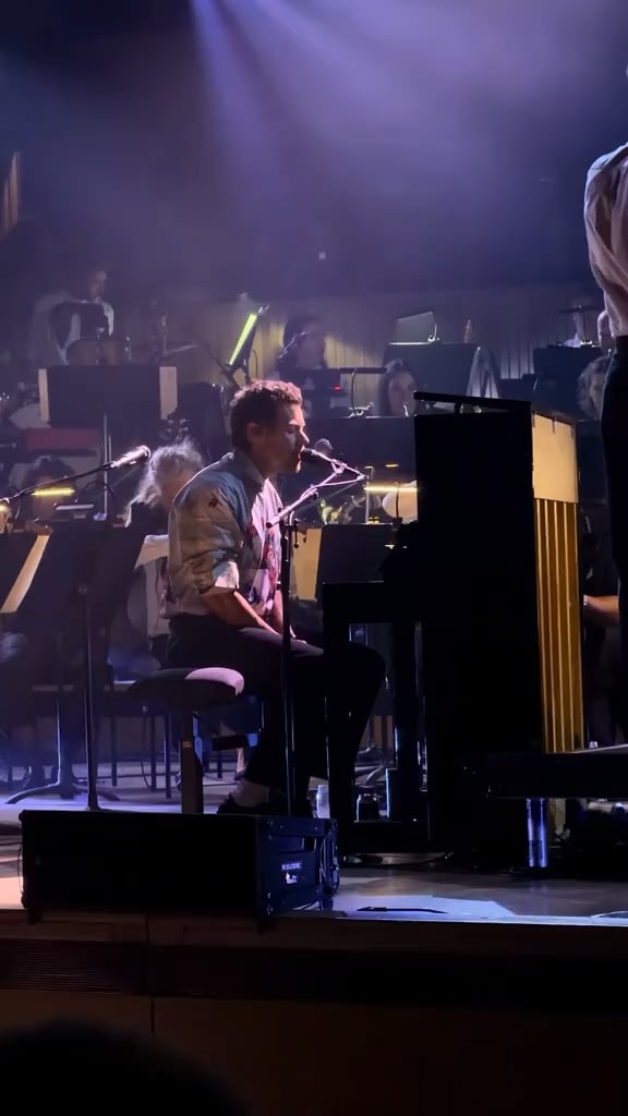 Harry Styles covering Bridge Over Troubled Water by Simon and Garfunkel at his Meltdown Festival at the Royal Festival Hall