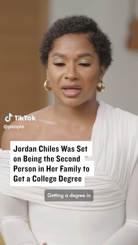 Jordan Chiles talks about getting her college degree in African American studies from UCLA