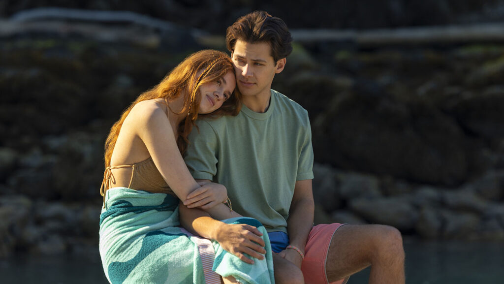‘Every Year After’ Review: Amazon’s Dour Carley Fortune Adaptation Sadie Soverall as Percy Fraser, Matt Cornett as Sam Florek in ‘Every Year After.’