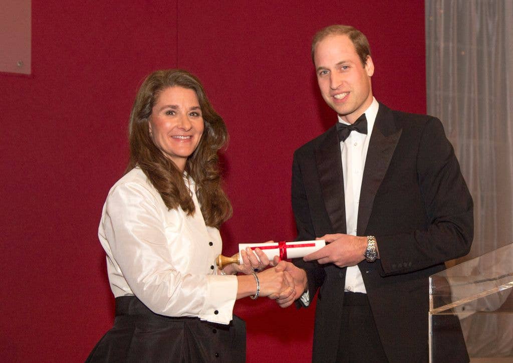 Prince William met Melinda in 2014