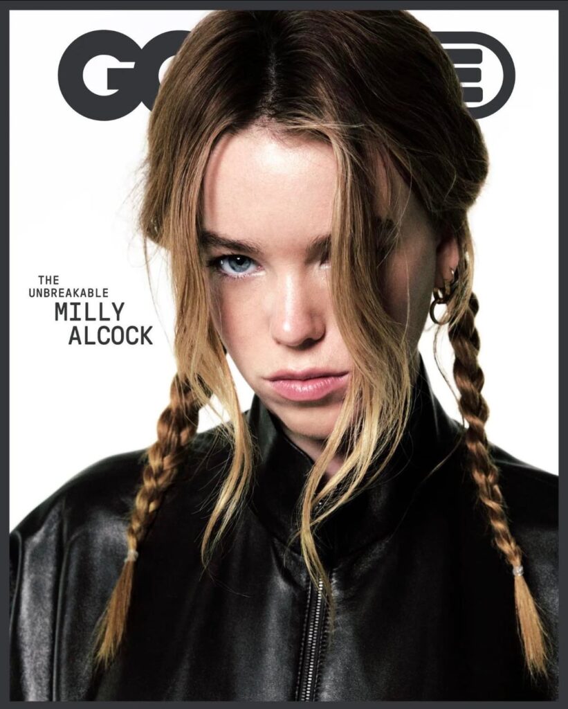 Milly Alcock covers the latest issue of GQ Hype, photographed by Conor Cunningham. 📸