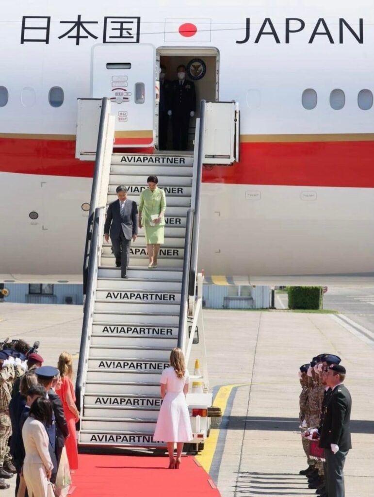 Princess Elisabeth welcomes the Japanese Emperor and Empress in Belgium for their state visit