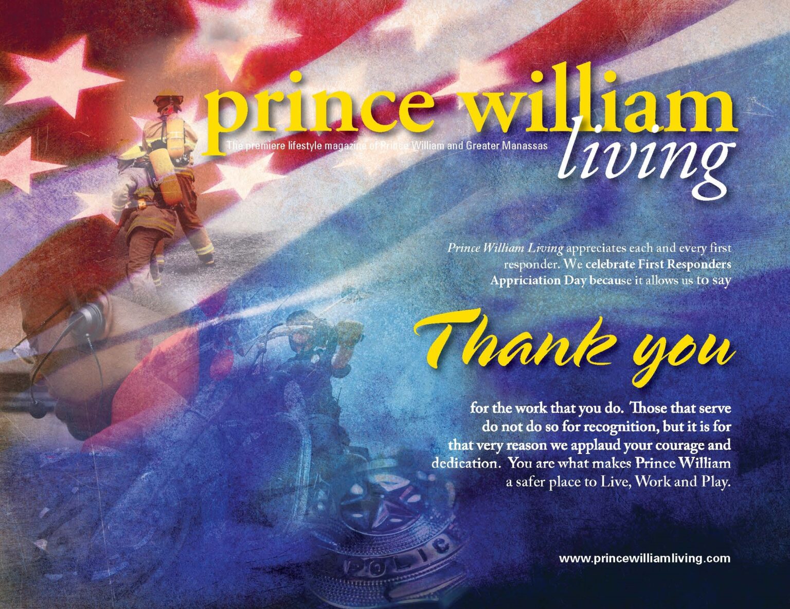 A Moment Of Thanks for Our First Responders Prince William Living