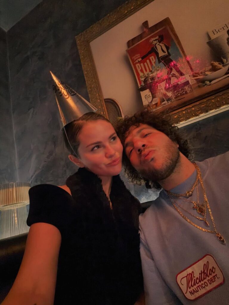 Selena Gomez shares photodump with Benny Blanco on Instagram: "distance means so little when someone means so much…. Benny Blanco mish you bb 💙"