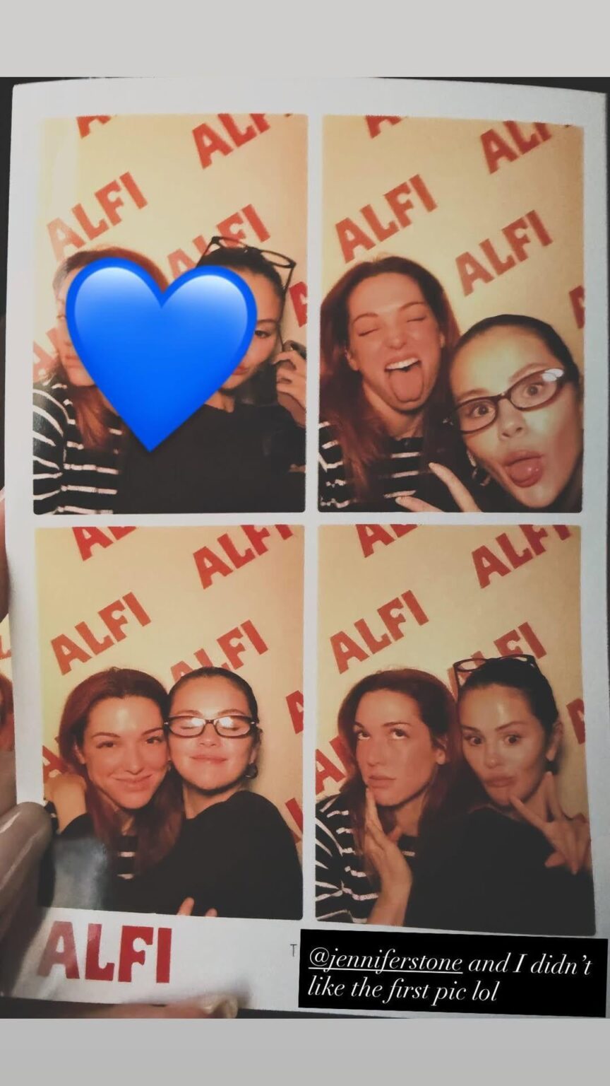 Selena Gomez and Jennifer Stone (‘Harper’ in ‘Wizards of Waverly Place’) on Instagram
