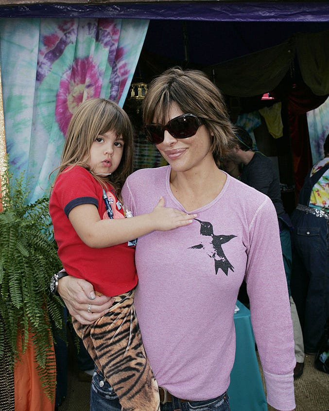 celebrities who got their start on reality tv amelia hamlin and lisa rinna during old navy, e networks and hard rock hotel casino las vegas present express yourself 7th annual ps arts charity event inside at market street in venice, california, united states photo by donato sardellawireimage for full picture los angeles
