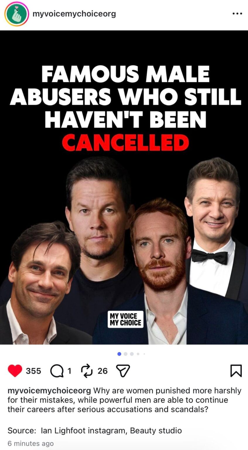 Famous male abusers who still haven’t been cancelled