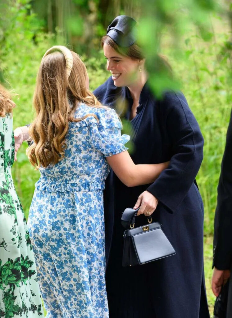 Mia and Lena Tindall steal show at royal wedding as pair shield from the rain and embrace Eugenie GB News