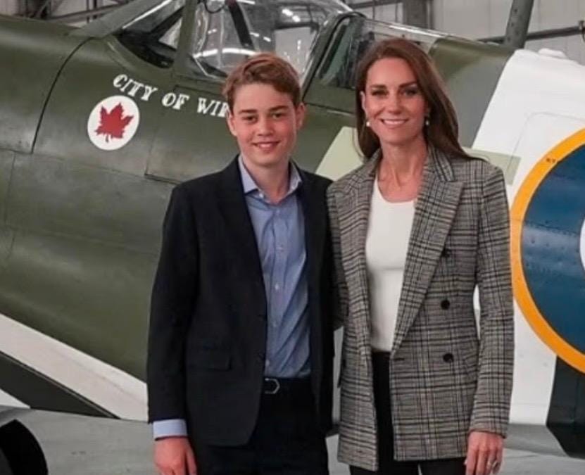 Prince George Gets an Introduction to His Royal Duties with a Visit to a Royal Air Force Base