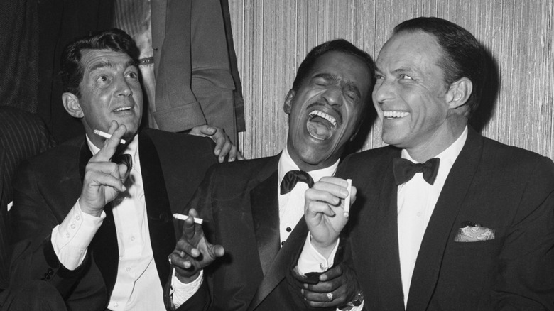 The Rat Pack members Dean Martin, Sammy Davis, Jr., and Frank Sinatra