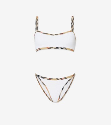 Tyler Bikini in White - Women, Nylon | Burberry&reg; Official