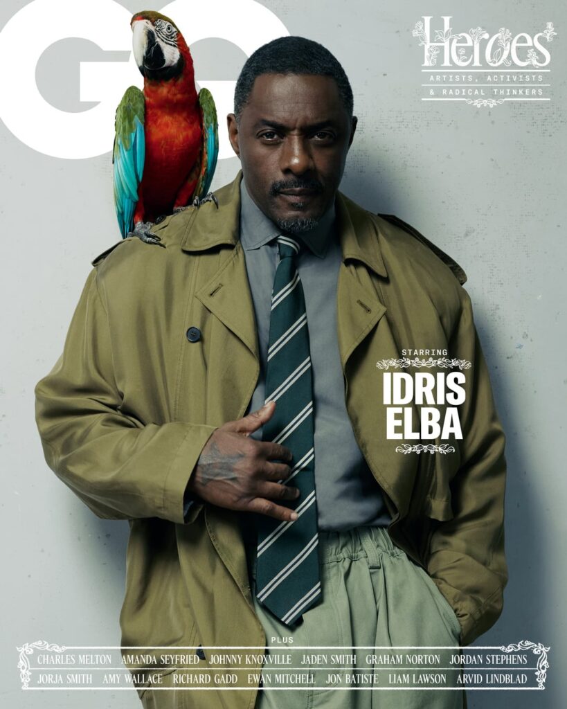 Idris Elba covers British GQ's Heroes issue