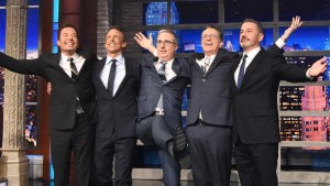 Jimmy Fallon, Seth Meyers, John Oliver, Stephen Colbert and Jimmy Kimmel send off "The Late Show"