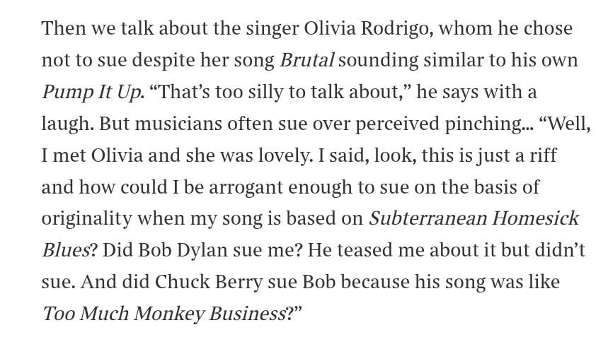 Elvis Costello defends Olivia Rodrigo again in new interview