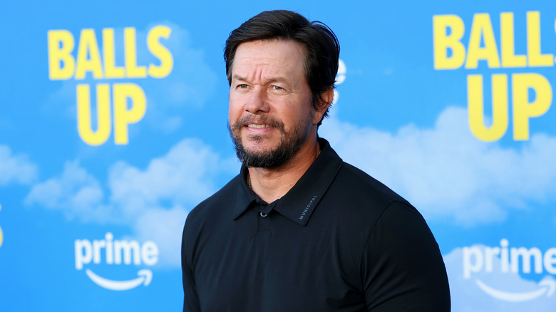 Mark Wahlberg at the premier of Amazon Prime's Balls Up