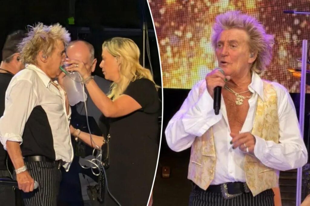 Rod Stewart, 81, stops Utah concert to use oxygen tank onstage after nearly fainting Rod Stewart, 81, stops Utah concert to use oxygen tank onstage after nearly fainting