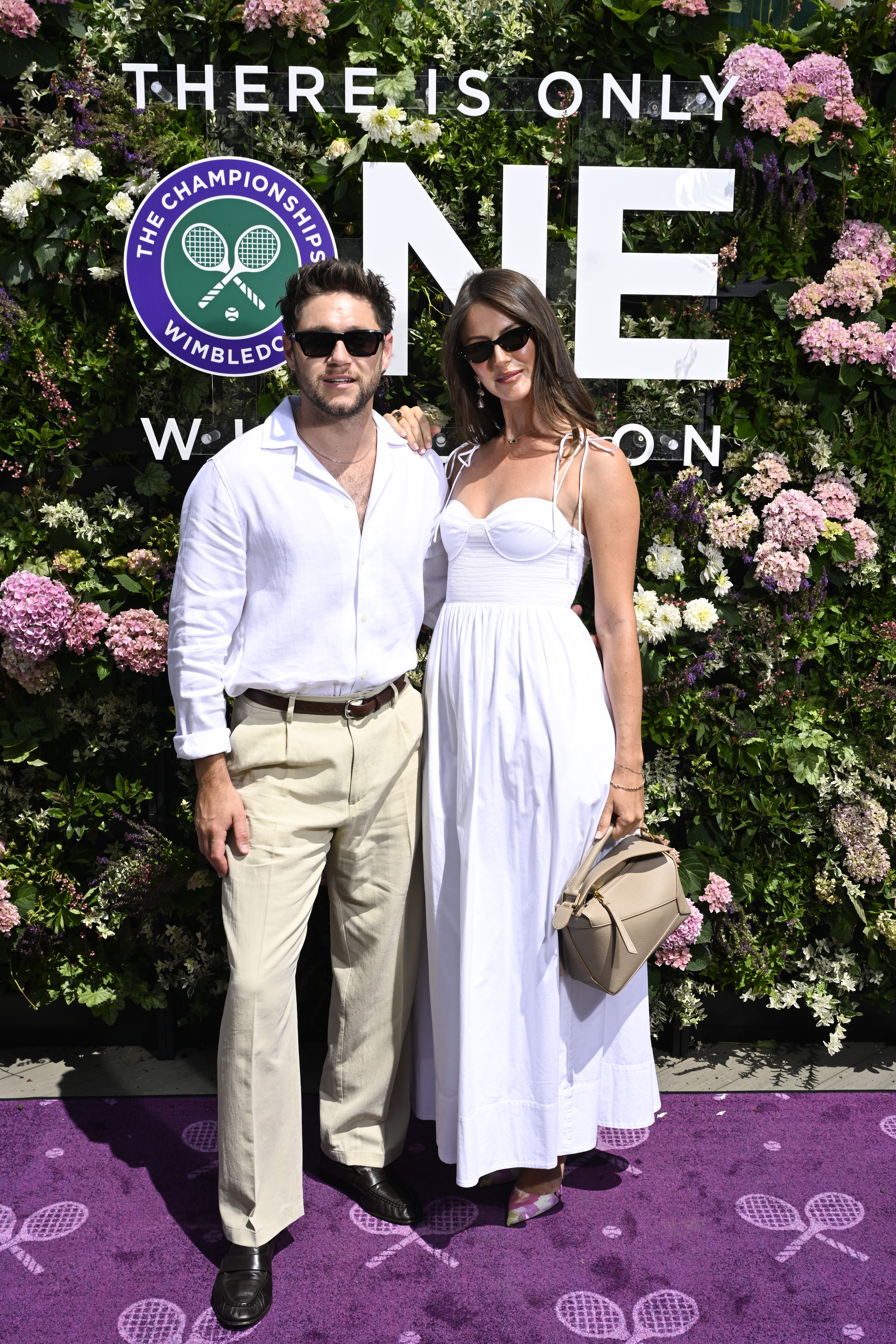Niall Horan and Amelia Woolley in Arrivals Hub at The Championships 2026