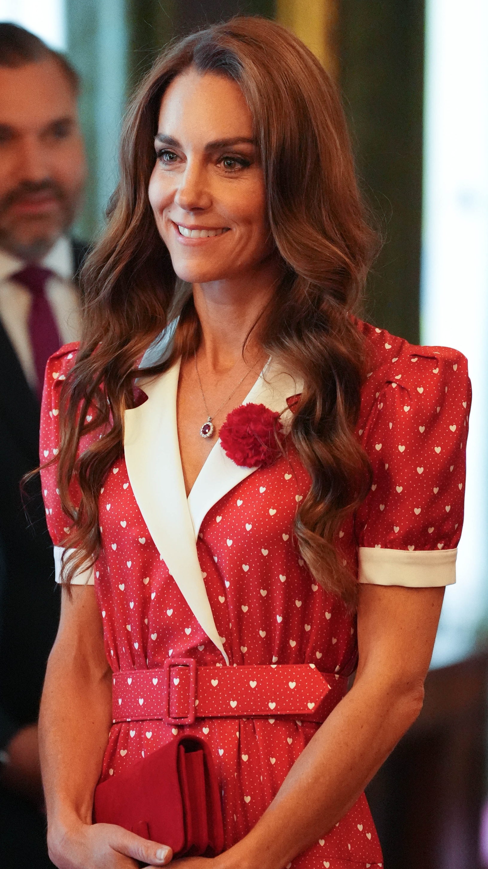 Catherine, Princess of Wales attends a Cancer Research UK reception to mark the charity's 125th anniversary at St James's Palace on June 2, 2026