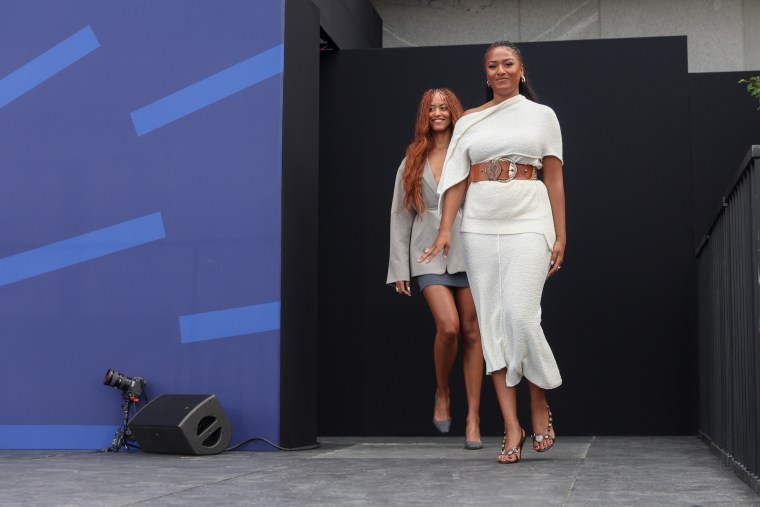 Sasha and Malia Obama arrive for the opening of the Obama Presidential Center in the Jackson Park neighborhood of Chicago, Illinois, US, on Thursday, June 18, 2026. 
