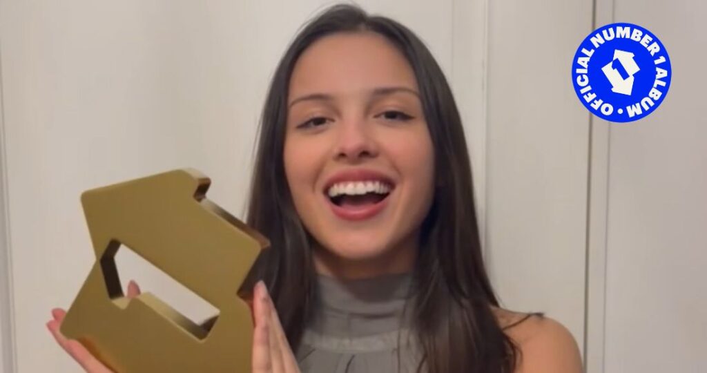 Olivia Rodrigo achieves the biggest opening week of her career as you seem pretty sad for a girl so in love clinches Number 1 TikTok icon