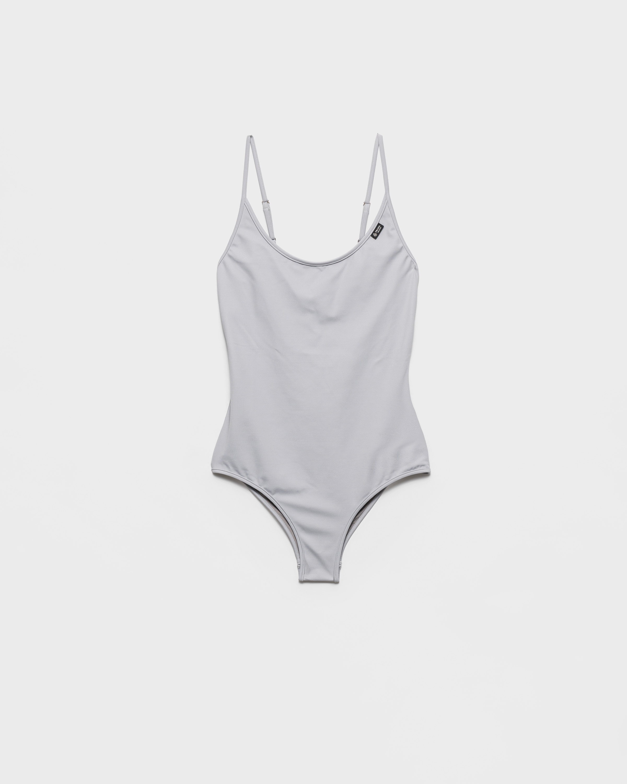 One-Piece Jersey Swimsuit Pearl Gray