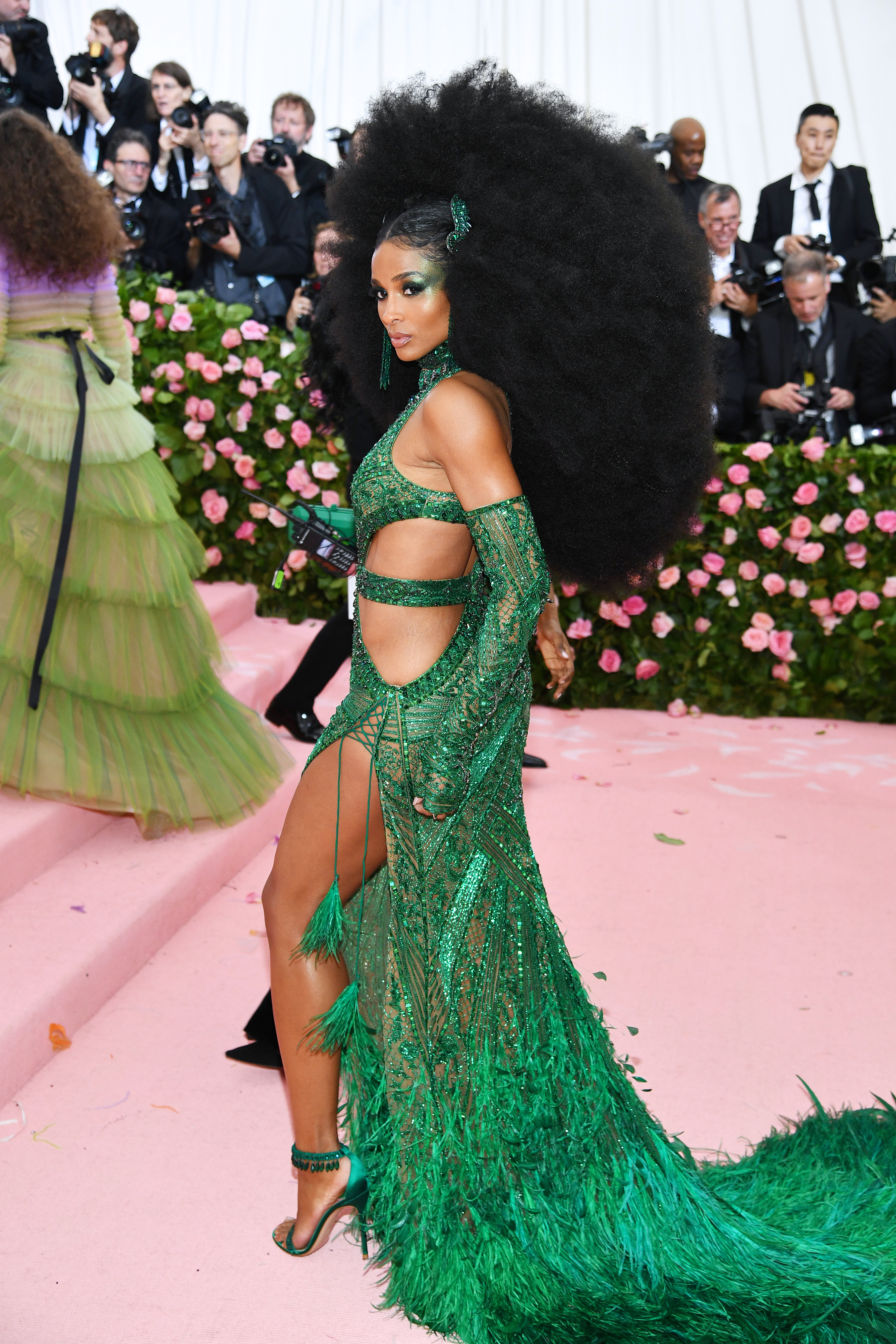Iconic ponytails: Ciara at The Met